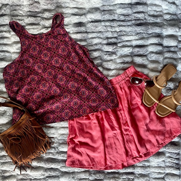 Pink Bohemian print camisole top by Target brand Xhilaration - Picture 7 of 7